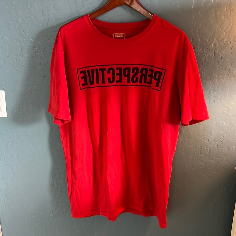 Perspective red T-shirt